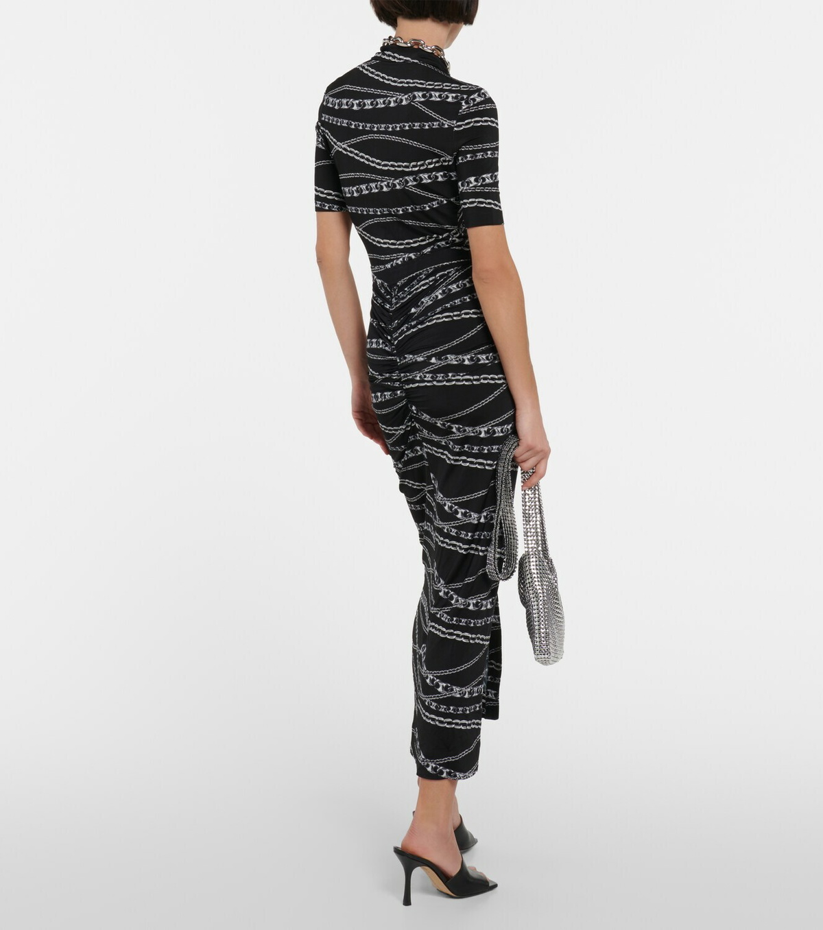 louna halter cutout dress Nellah Cut Out Halter Maxi Dress in Nude/Black
