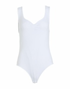 Alainpaul Womens Bodysuit in White