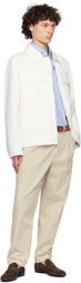 Ferragamo White Applied Pockets Denim Jacket