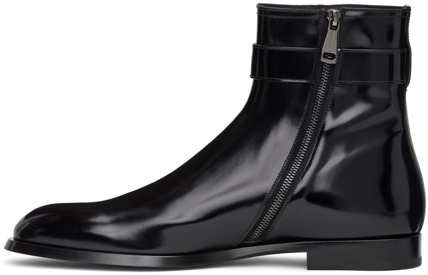 Dolce & Gabbana Black Leather Boots