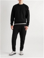 Canada Goose - Huron Tapered Logo-Appliquéd Cotton-Jersey Sweatpants - Black