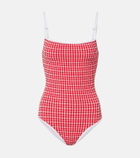 Jade Swim Layla gingham swimsuit