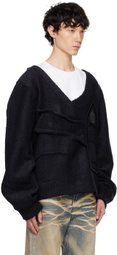 Who Decides War Navy Gathered Collegiate Sweater