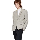 Haider Ackermann Grey Silk Classic Blazer