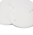 MAISON MARGIELA - Set of Six Leather Coasters - White