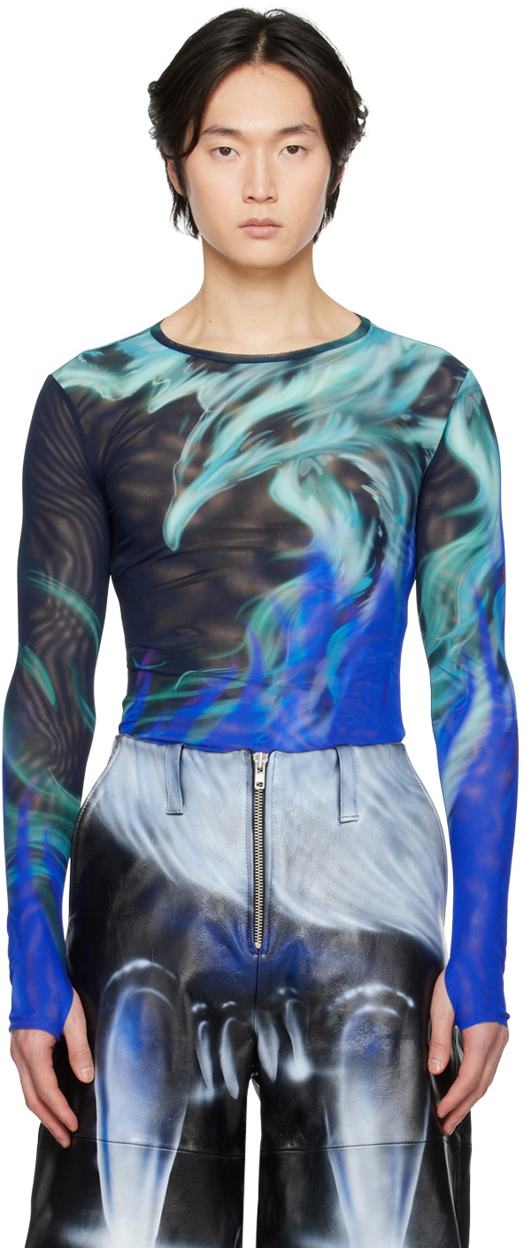 Photo: Gerrit Jacob Black & Blue Flame Long Sleeve T-Shirt