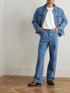 LOEWE - Anagram Embroidered Denim Jacket - Blue