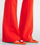 Safiyaa Alexa crêpe flared pants