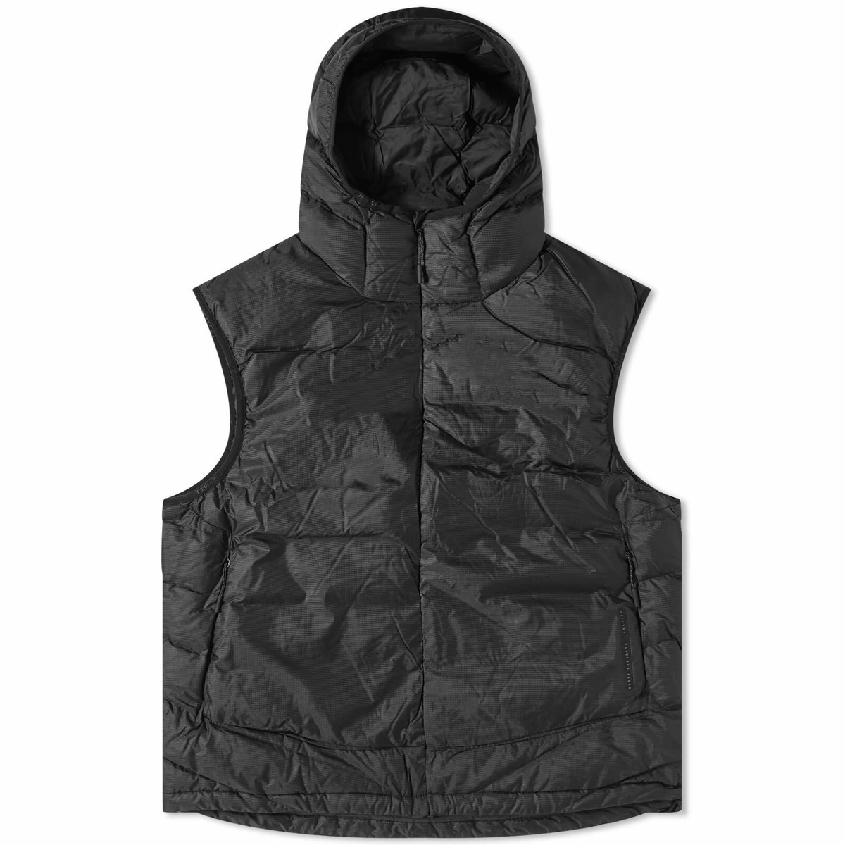 Norse Projects Men's ARKTISK Pasmo Rip Hooded Gilet in Black Norse