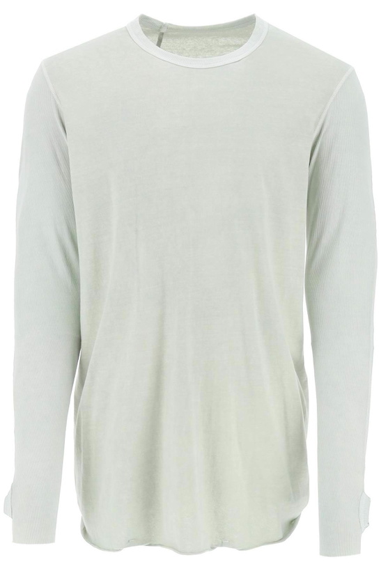 Photo: BORIS BIDJAN SABERI long-sleeved cotton t-shirt Neutro