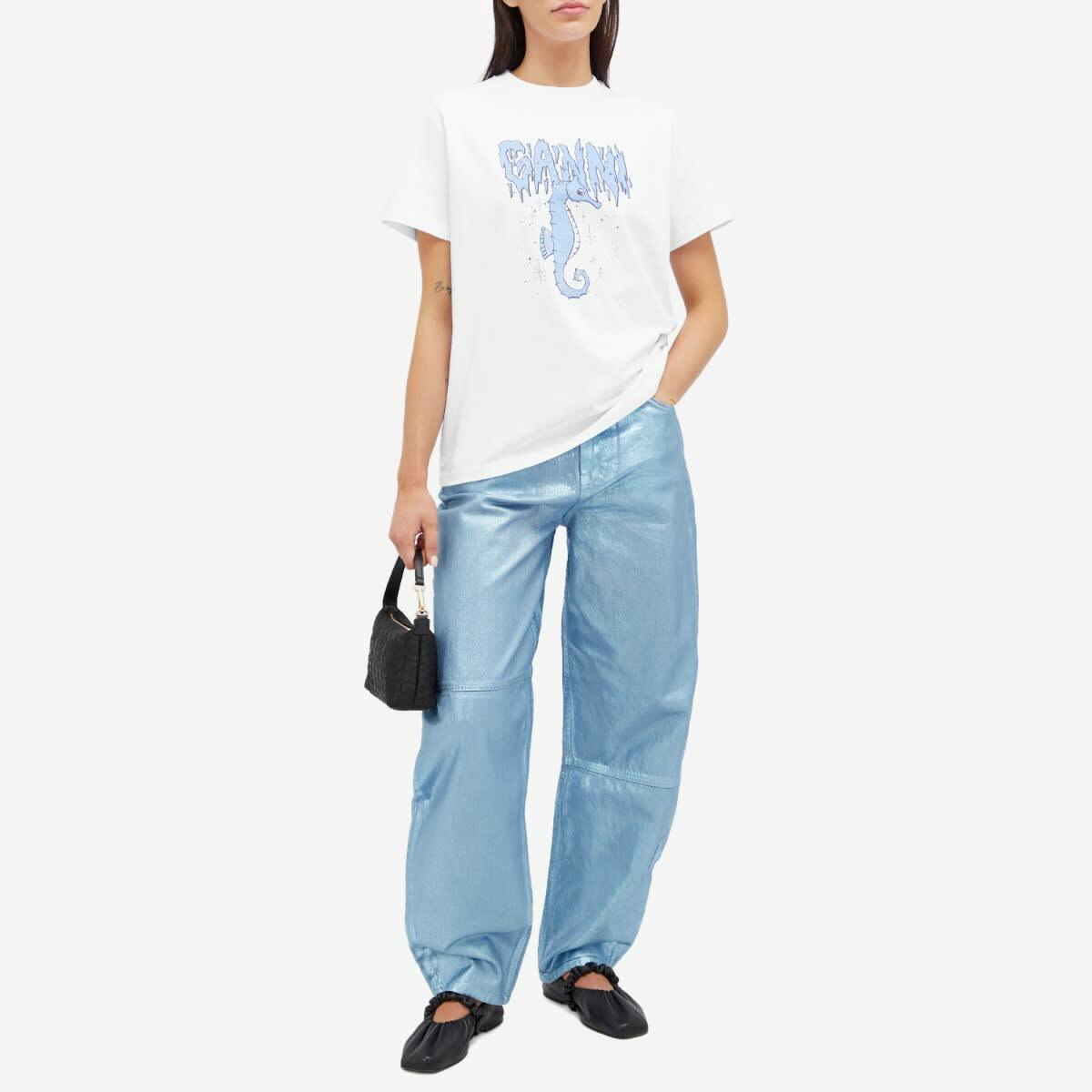 GANNI Basic Jersey Tシャツ Amazon.com: Ganni, Basic Jersey Bear T-Shirt, X-Small