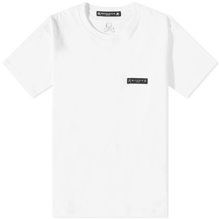 Photo: Mastermind Japan Men's Skull Embroidery T-Shirt in White