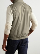 Loro Piana - Slim-Fit Reversible Storm System® WindWish™ Twill and Wool Gilet - Green