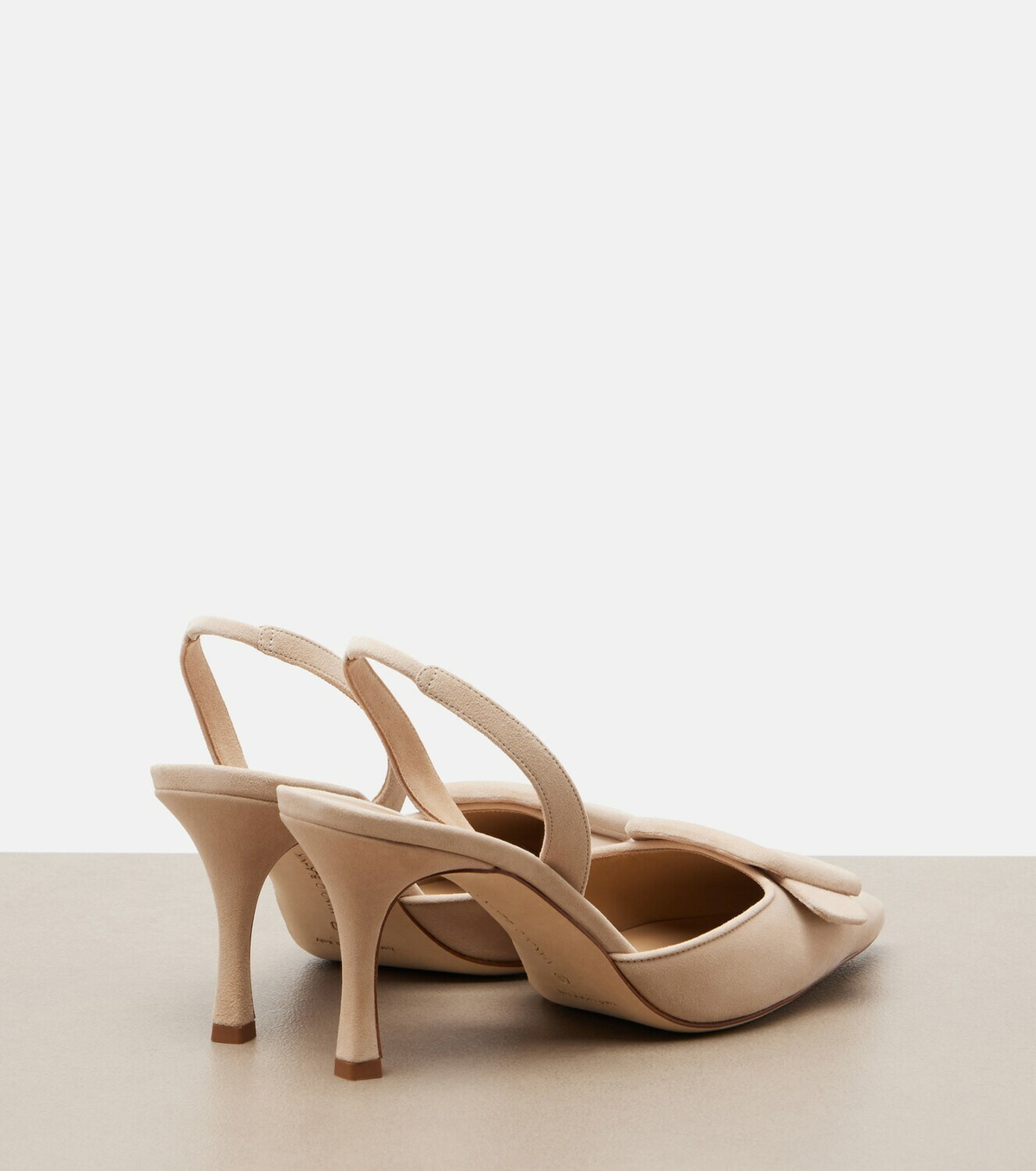 Manolo Blahnik Maysli suede slingback pumps