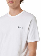 MC2 Saint Barth Man White Cotton Jersey T-shirt Dover With St. Barth Embroidery