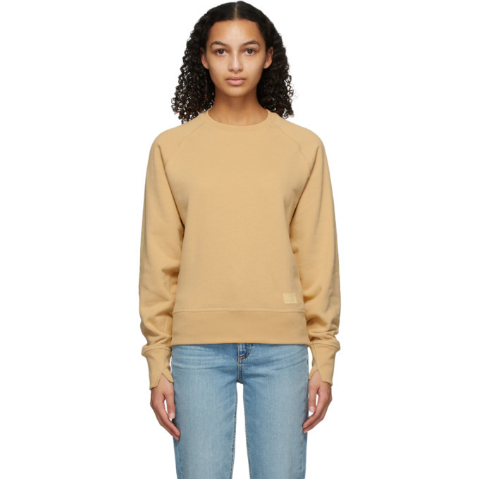 rag and bone Beige Fleece Sweatshirt Rag and Bone