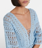 Anna Kosturova Crochet cotton maxi dress
