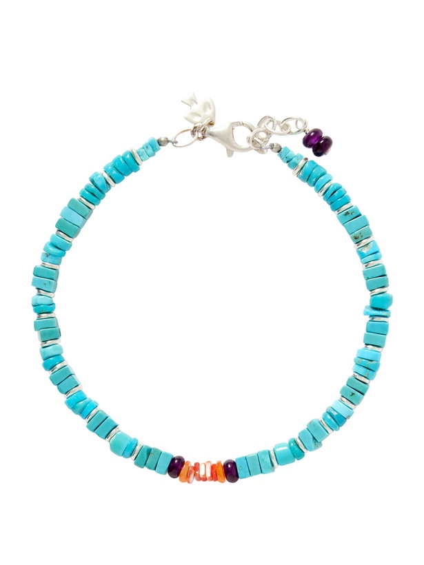 Photo: Peyote Bird - Wavebreaker Sterling Silver Multi-Stone Beaded Bracelet