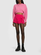 RED VALENTINO - Viscose Blend Shorts W/ Bow