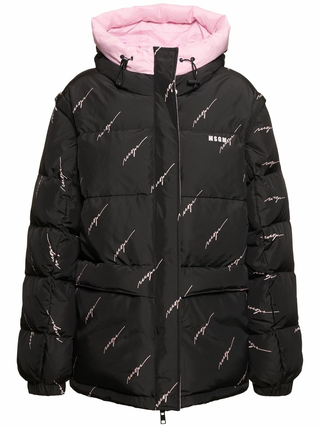 MSGM ジャケット MSGM Printed Down Jacket MSGM