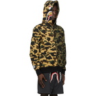 BAPE Green 1st Camo Half Shark Hoodie