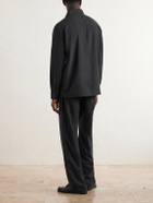 Saman Amel - Silk Overshirt - Black
