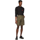 Levis Brown Cheetah Hi-Ball Roll Cargo Shorts