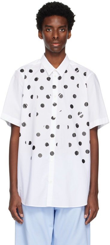 Photo: Raf Simons White Polka Dot Shirt