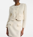 Self-Portrait Lace-trimmed bouclé jacket