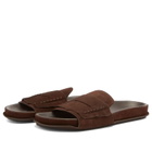 Jacquemus Men's Les Sandales Mocassin in Dark Brown