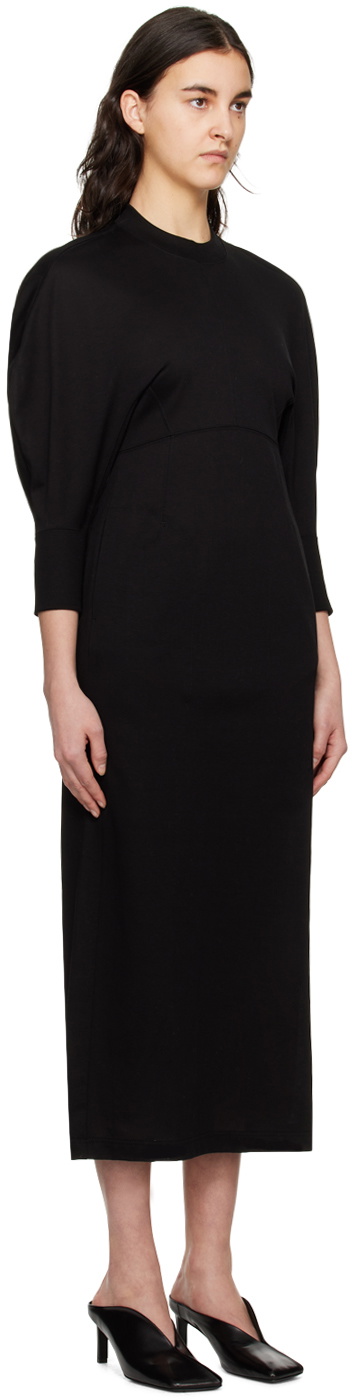 Mame Kurogouchi Black Balloon Midi Dress