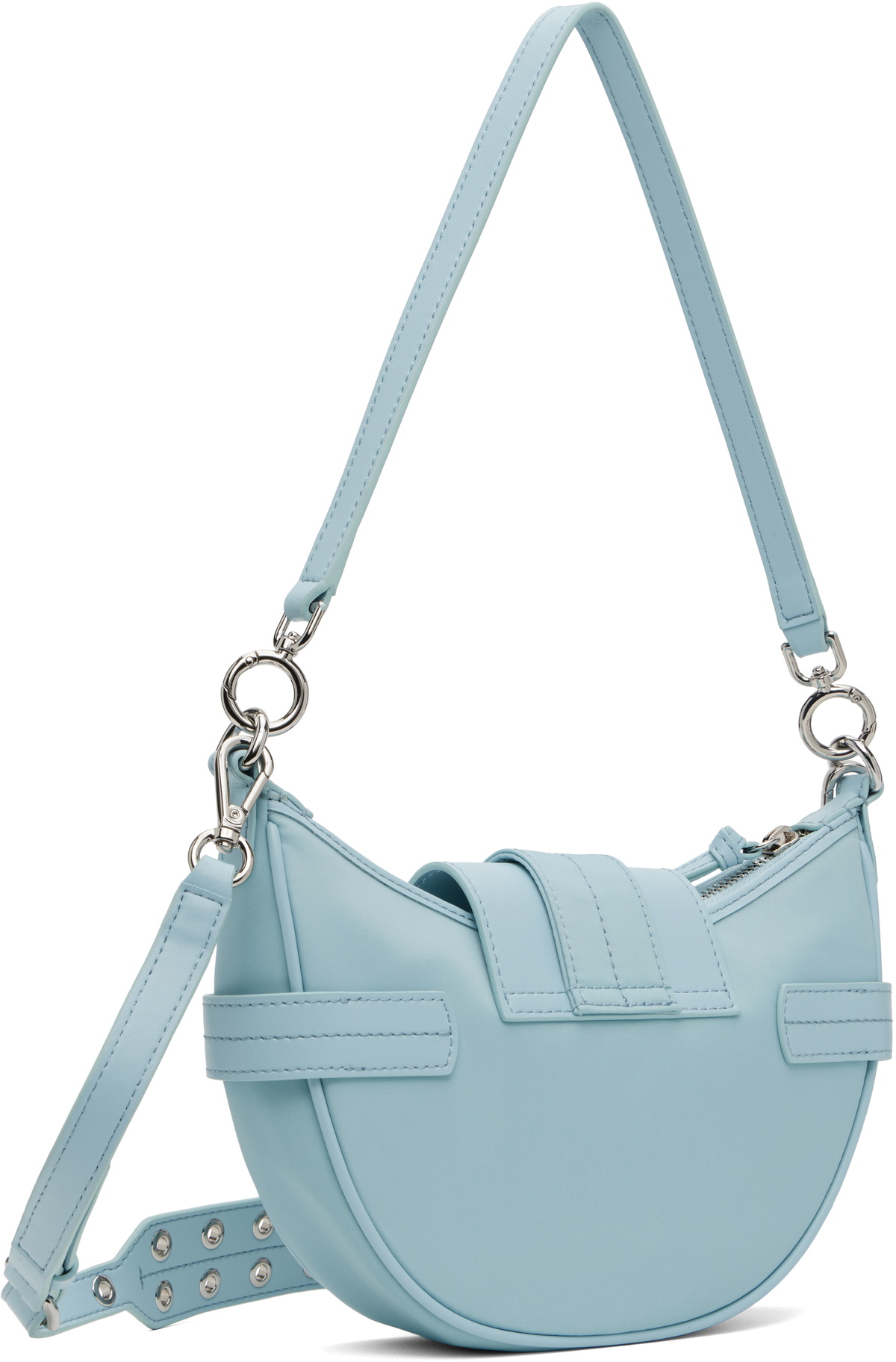 GANNI Blue Small Bucky Crossbody Bag