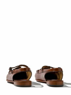 HEREU 15mm Roqueta Leather Slingback Flats