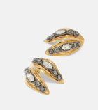 Balenciaga Bloom crystal-embellished earrings