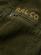 RRL - Walker Logo-Embroidered Cotton-Corduroy Jacket - Green