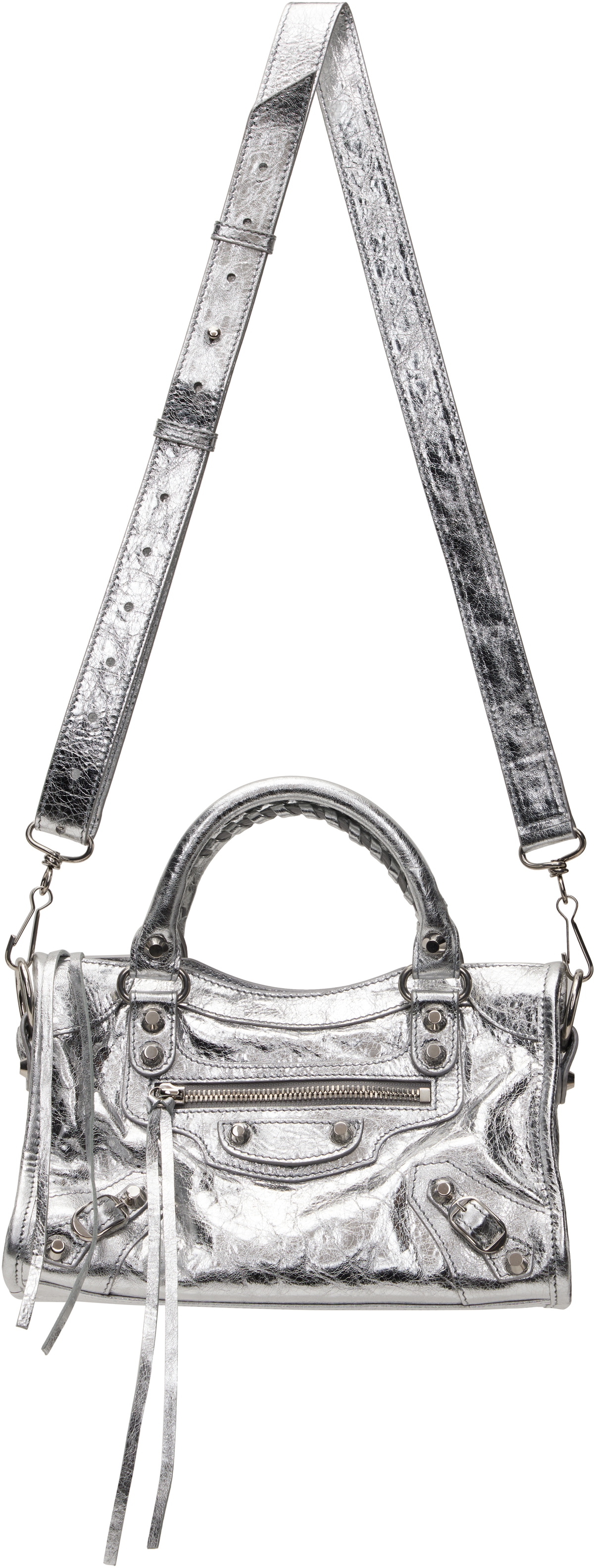 Balenciaga Silver 'Le City' Mini Bag
