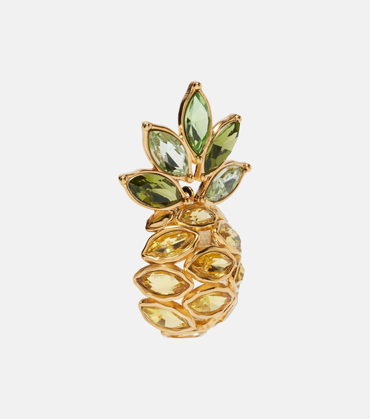Oscar de la Renta Pineapple embellished earrings