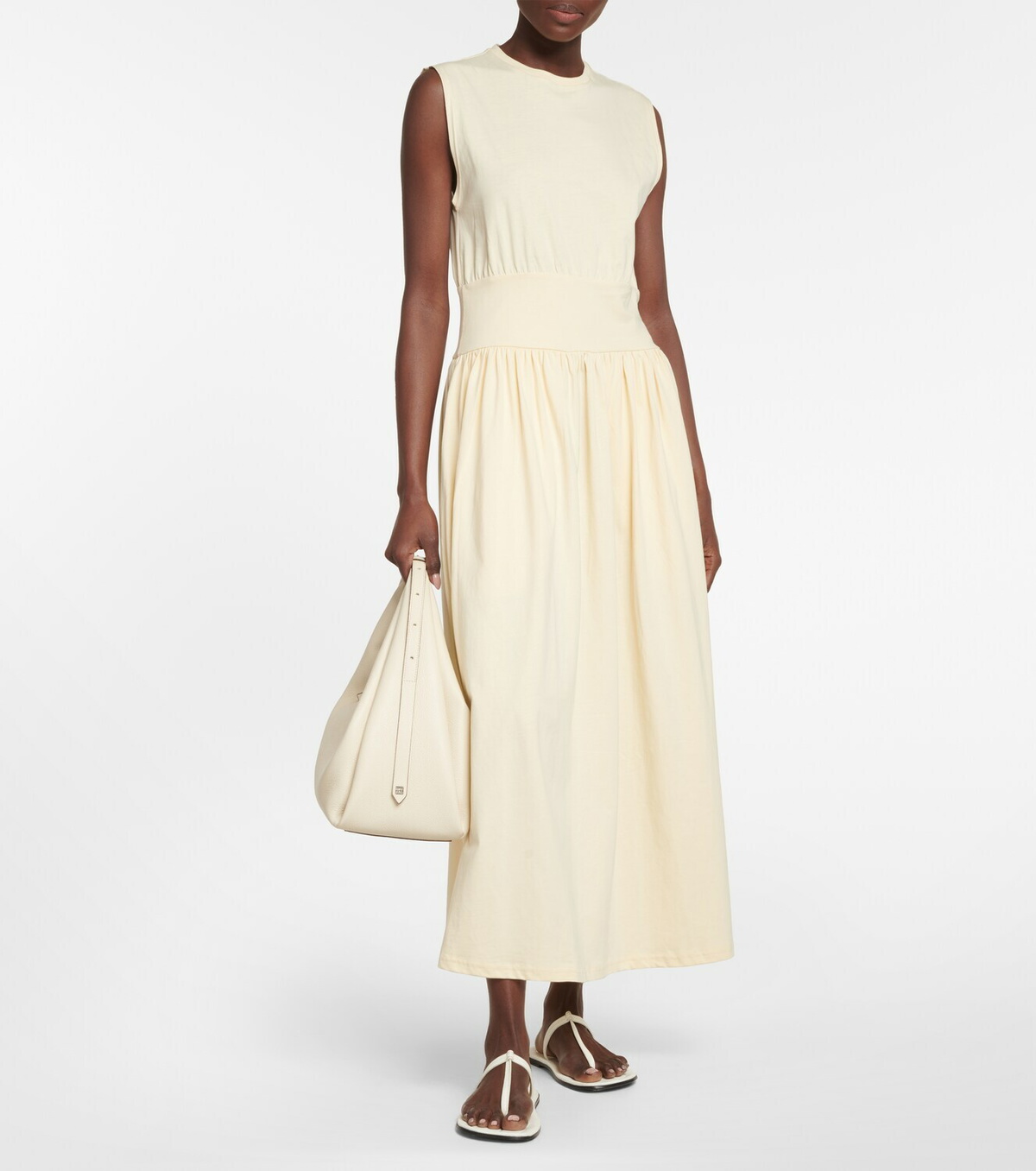 Toteme - Cotton jersey midi dress Toteme