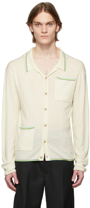 Photo: King & Tuckfield Off-White Knitted Shirt