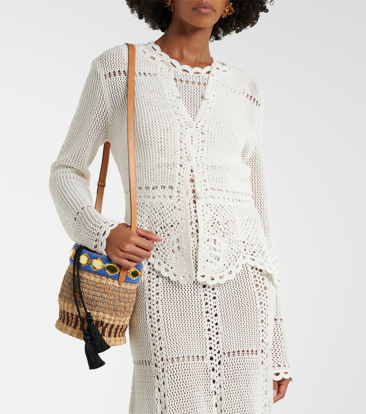 Erdem Crochet cotton cardigan