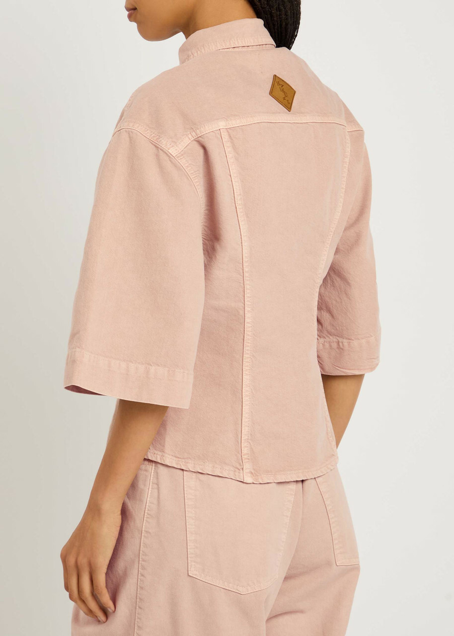 Haikure Lilas Twill 45 Denim Jacket Nude