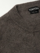 TOM FORD - Wool, Mohair and Silk-Blend Sweater - Brown