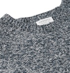 Sunspel - Mélange Shetland Wool Sweater - Blue