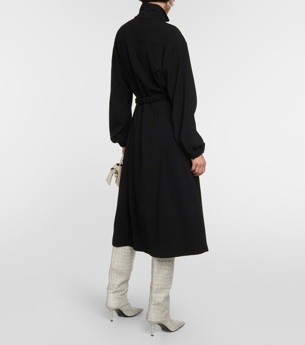 Moncler Belted technical midi dress Moncler