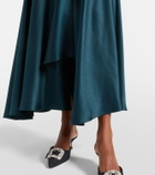 Roksanda Asha asymmetric silk satin maxi skirt