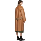 Loewe Tan Nappa Leather Coat