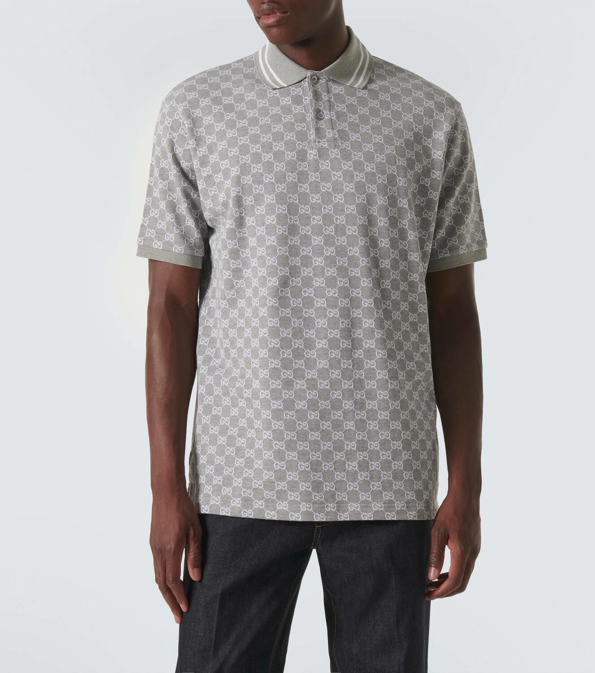 Gucci GG canvas cotton polo shirt
