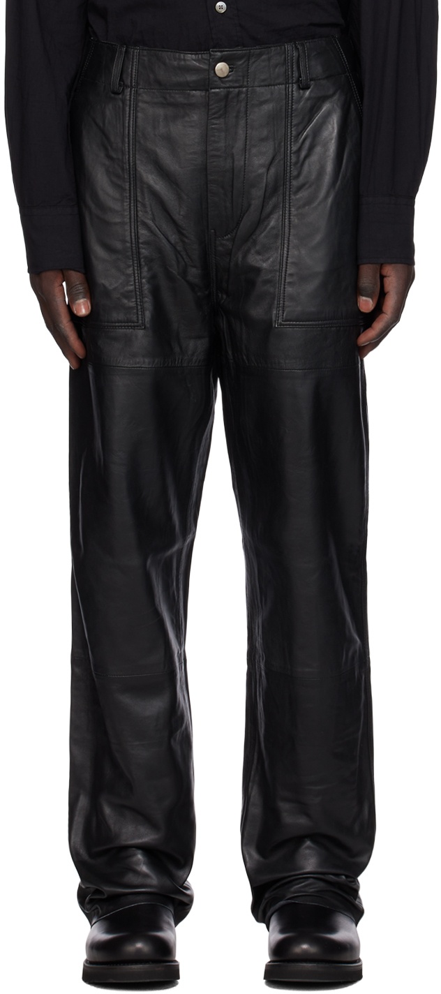 Deadwood Black Presley Leather Pants