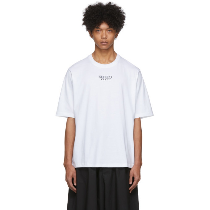 Photo: Kenzo White Oversize Sport Logo T-Shirt