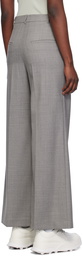 LOW CLASSIC Gray Wide-Leg Trousers